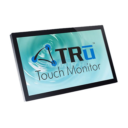 TRu 21.5" K21A-0311 Slim Line P-Cap Display, Wide Viewing Angle, 10 Touch, 1920 x 1080, 225 nits, 1000:1, VGA, DVI-D, 12V DC